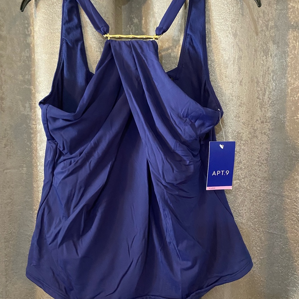 Apt. 9 Navy Sleeveless Blouse